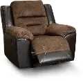 Earhart Mocha Brown Manual Recliner