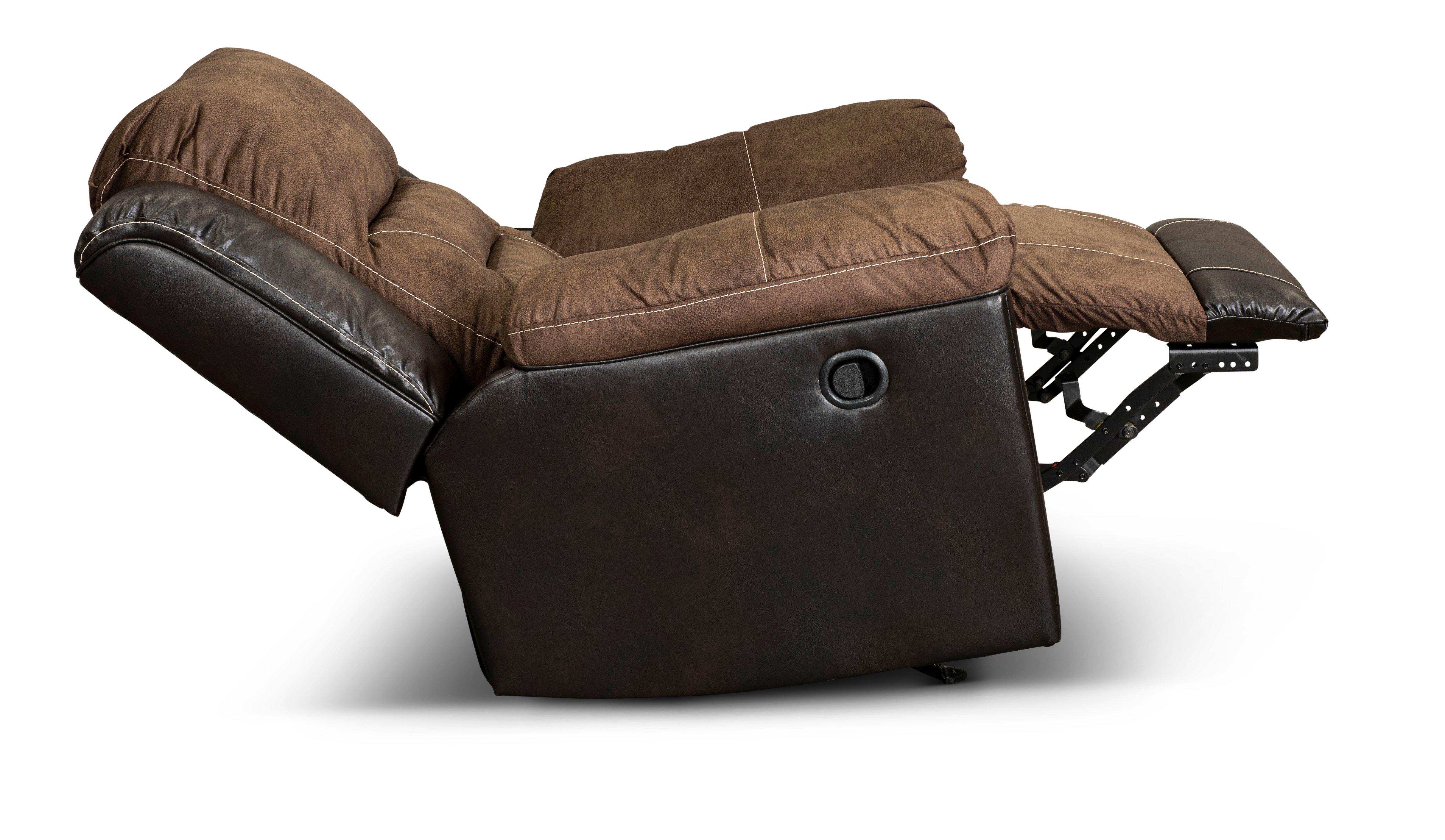 Earhart Mocha Brown Manual Recliner-3