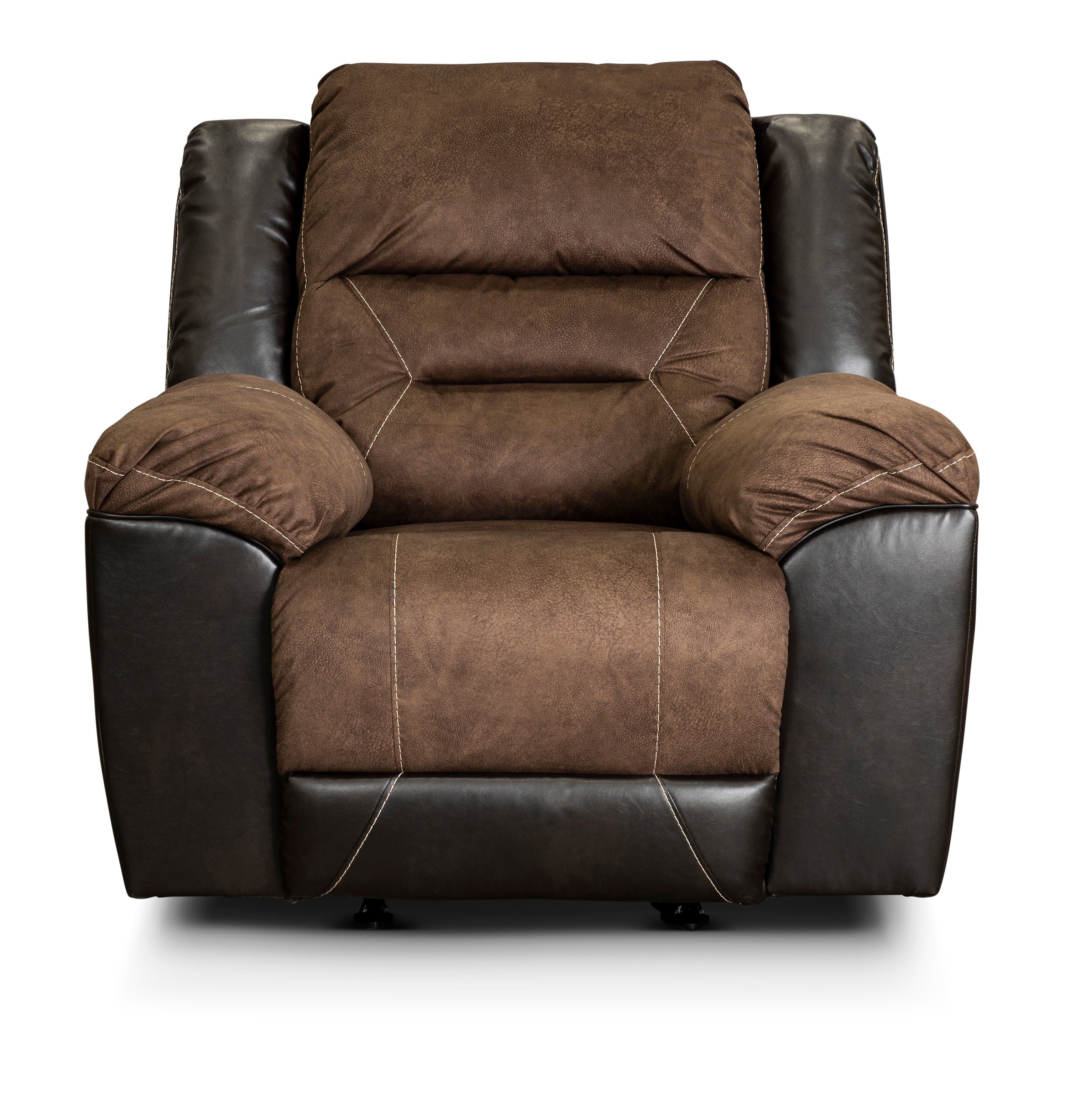 Earhart Mocha Brown Manual Recliner-4