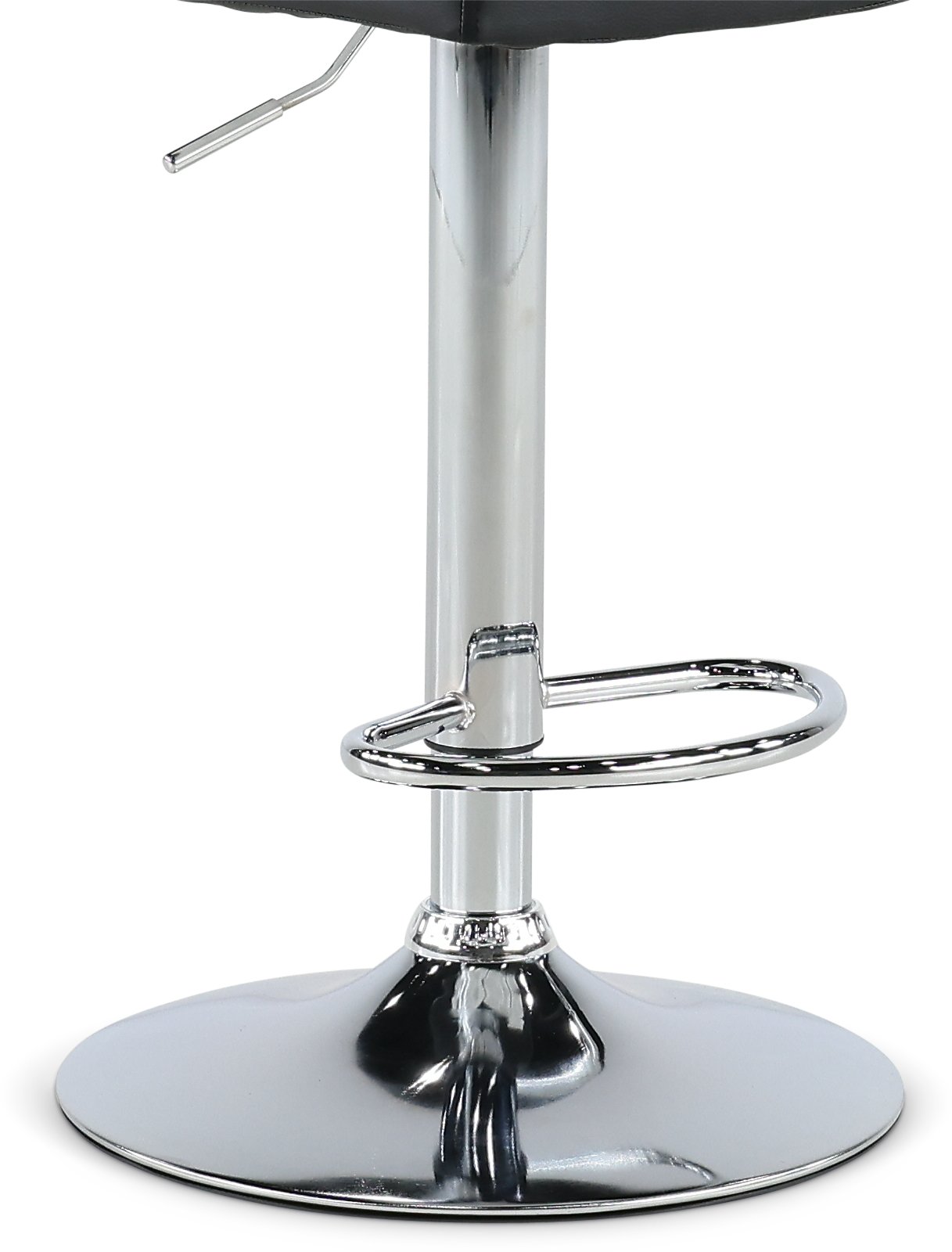 Dagmar Black Adjustable Height Swivel Bar Stool-4