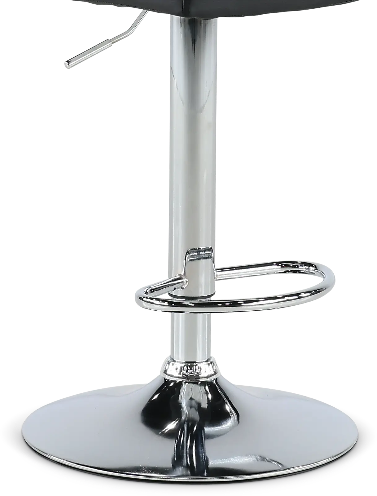 Dagmar Black Adjustable Height Swivel Bar Stool-4