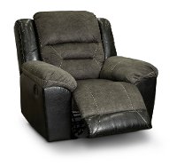 Charcoal Gray Manual Recliner - Earhart-1