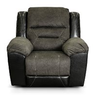 Charcoal Gray Manual Recliner - Earhart-4