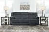 Marine Blue Power Reclining Sofa - Burkner