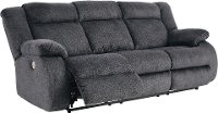 Marine Blue Power Reclining Sofa - Burkner-2