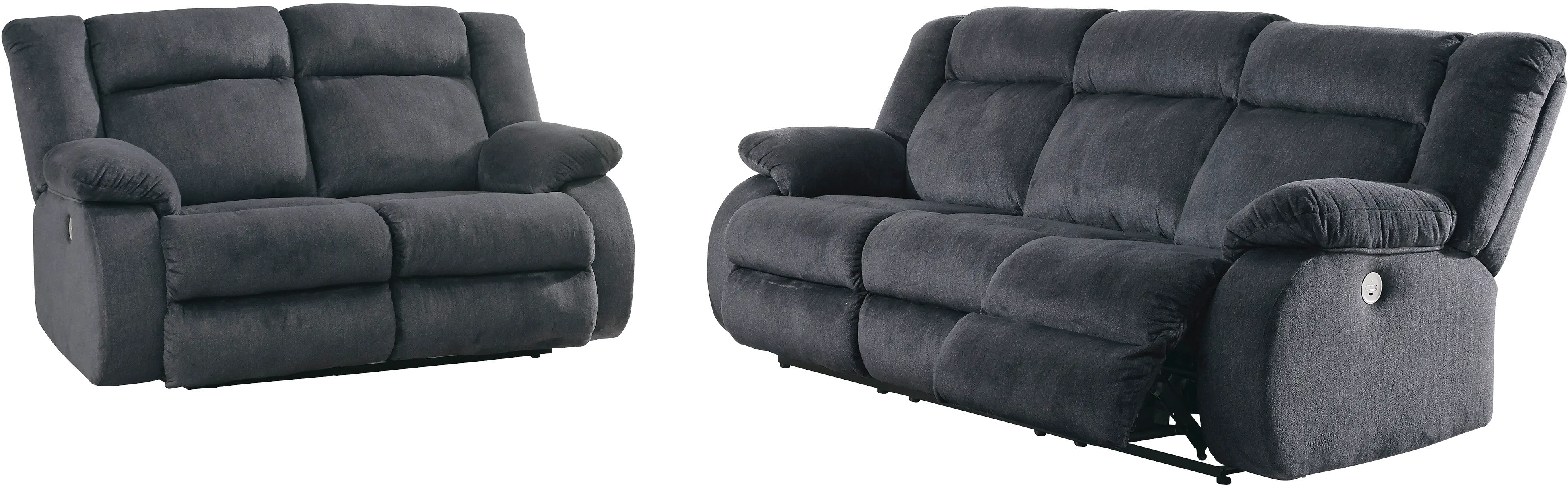 Marine Blue Power Reclining Sofa - Burkner-4