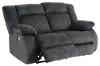 Burkner Blue Power Reclining Loveseat