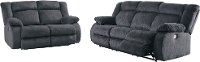 Marine Blue Power Reclining Love Seat - Burkner-3