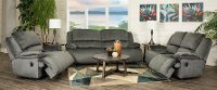 Charcoal Gray Reclining Love Seat - Clonmel-2