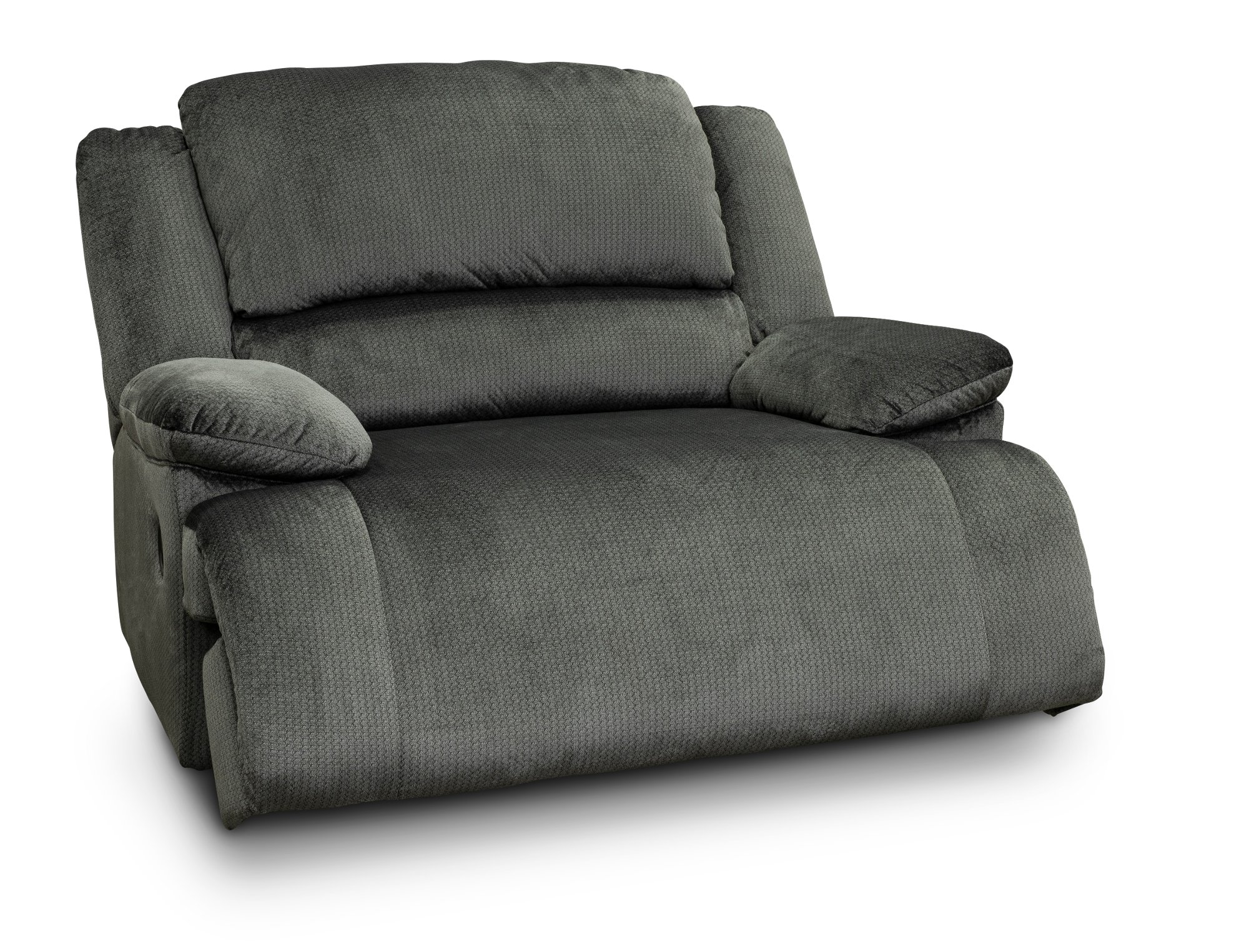 Charcoal Gray Wide Seat Recliner - Clonmel-1