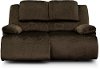 Chocolate Brown Reclining Love Seat - Clonmel