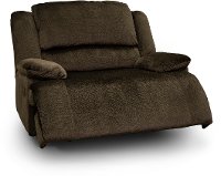 Chocolate Brown Wide Seat Recliner - Clonmel