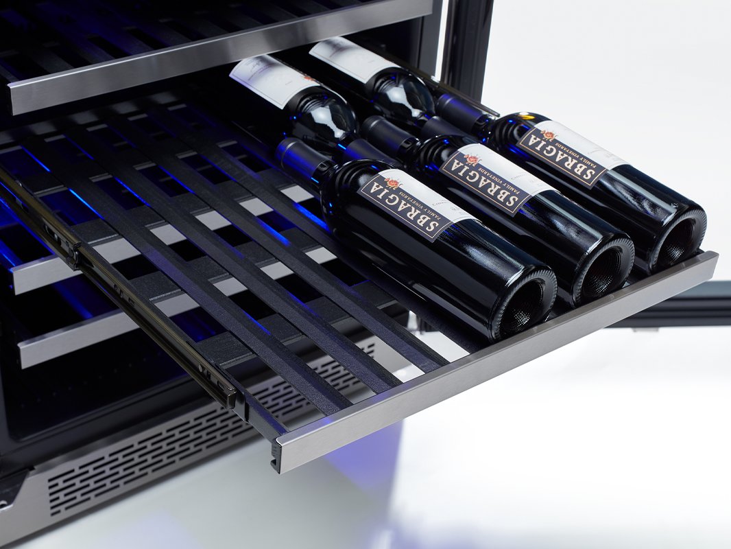 PRW24F02BG Zephyr Presrv Full Size Dual Zone Wine Cooler - Stainless Steel-3