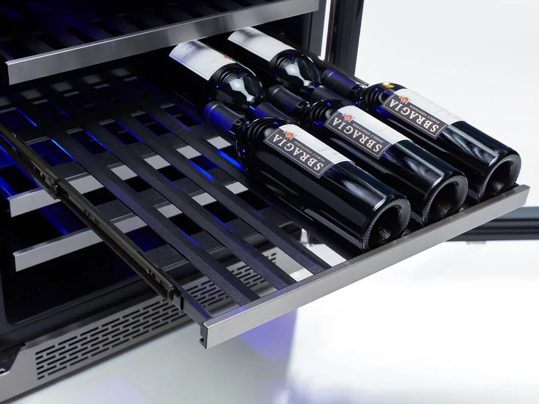 PRW24F02BG Zephyr Presrv Full Size Dual Zone Wine Cooler - Stainless Steel-3