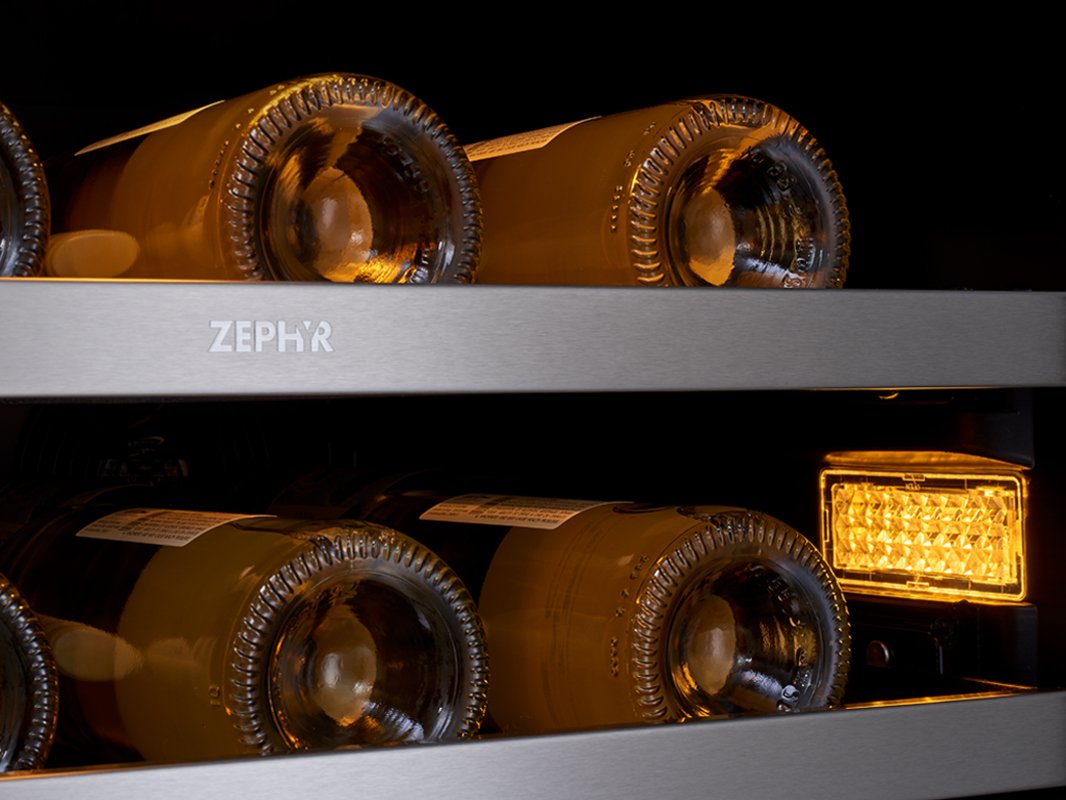 PRW24F02BG Zephyr Presrv Full Size Dual Zone Wine Cooler - Stainless Steel-6