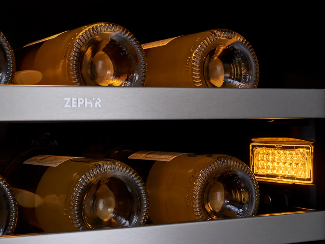 PRW24F02BG Zephyr Presrv Full Size Dual Zone Wine Cooler - Stainless Steel-6