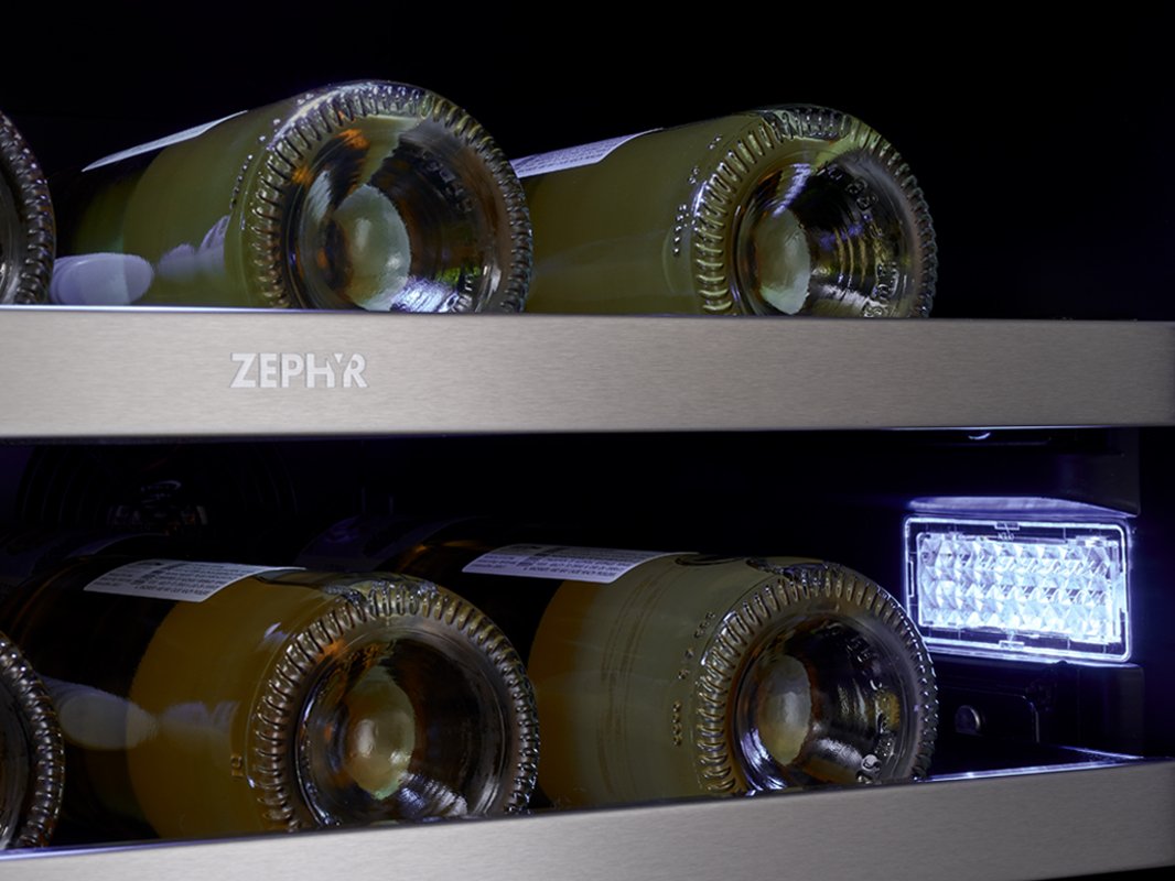 PRW24F02BG Zephyr Presrv Full Size Dual Zone Wine Cooler - Stainless Steel-7