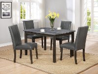 Contemporary Gray Dining Room Table - Pompei-2