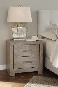 Hallifield Modern Gray Nightstand