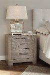 Modern Gray Nightstand - Hallfield