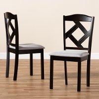 149-8962-RCW Contemporary Dark Brown Upholstered Dining Room Chair (Set of 2) - Maurice-2