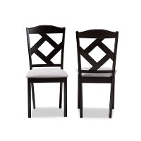 149-8962-RCW Contemporary Dark Brown Upholstered Dining Room Chair (Set of 2) - Maurice-3