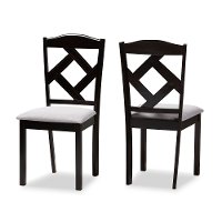 149-8962-RCW Contemporary Dark Brown Upholstered Dining Room Chair (Set of 2) - Maurice-4