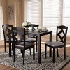 149-8962-8026-RCW Contemporary Dark Brown 5 Piece Dining Set - Maurice