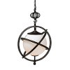 149-4690-RCW Industrial Antique Black and Gold Pendant Chandelier - Dreda
