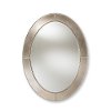 150-8874-RCW Contemporary Silver Oval Accent Wall Mirror - Mandy