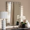150-8884-RCW Contemporary Silver Rectangular Accent Wall Mirror - Ethel
