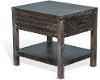Rustic Black End Table - Dundee