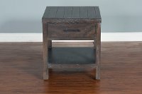 Rustic Black End Table - Dundee-2