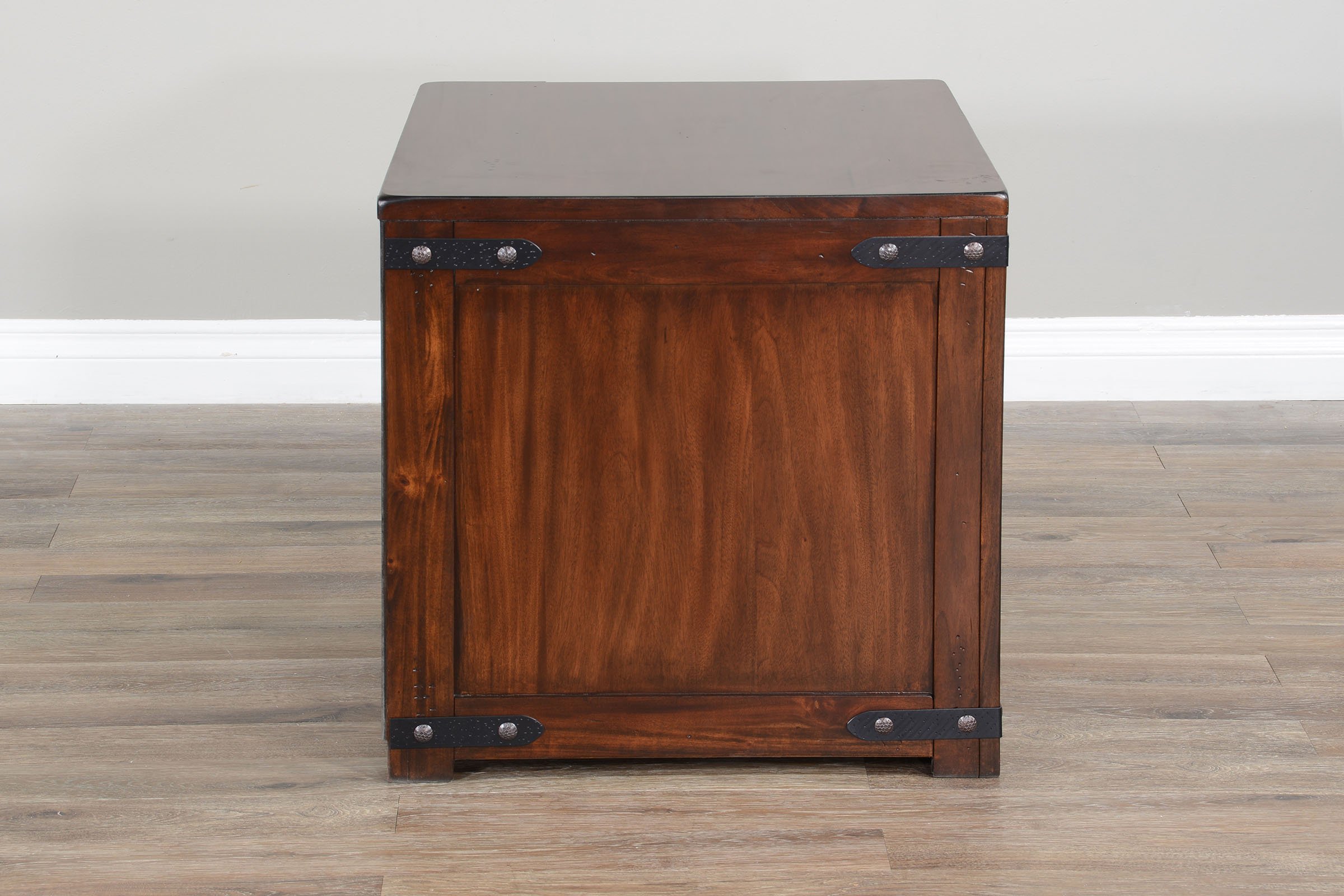 Rustic Dark Chocolate End Table - Santa Fe-4