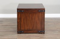 Rustic Dark Chocolate End Table - Santa Fe-4