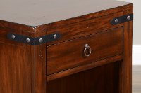 Rustic Dark Chocolate End Table - Santa Fe-6