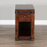 Dark Chocolate Chair Side Table - Santa Fe