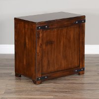 Dark Chocolate Chair Side Table - Santa Fe-5