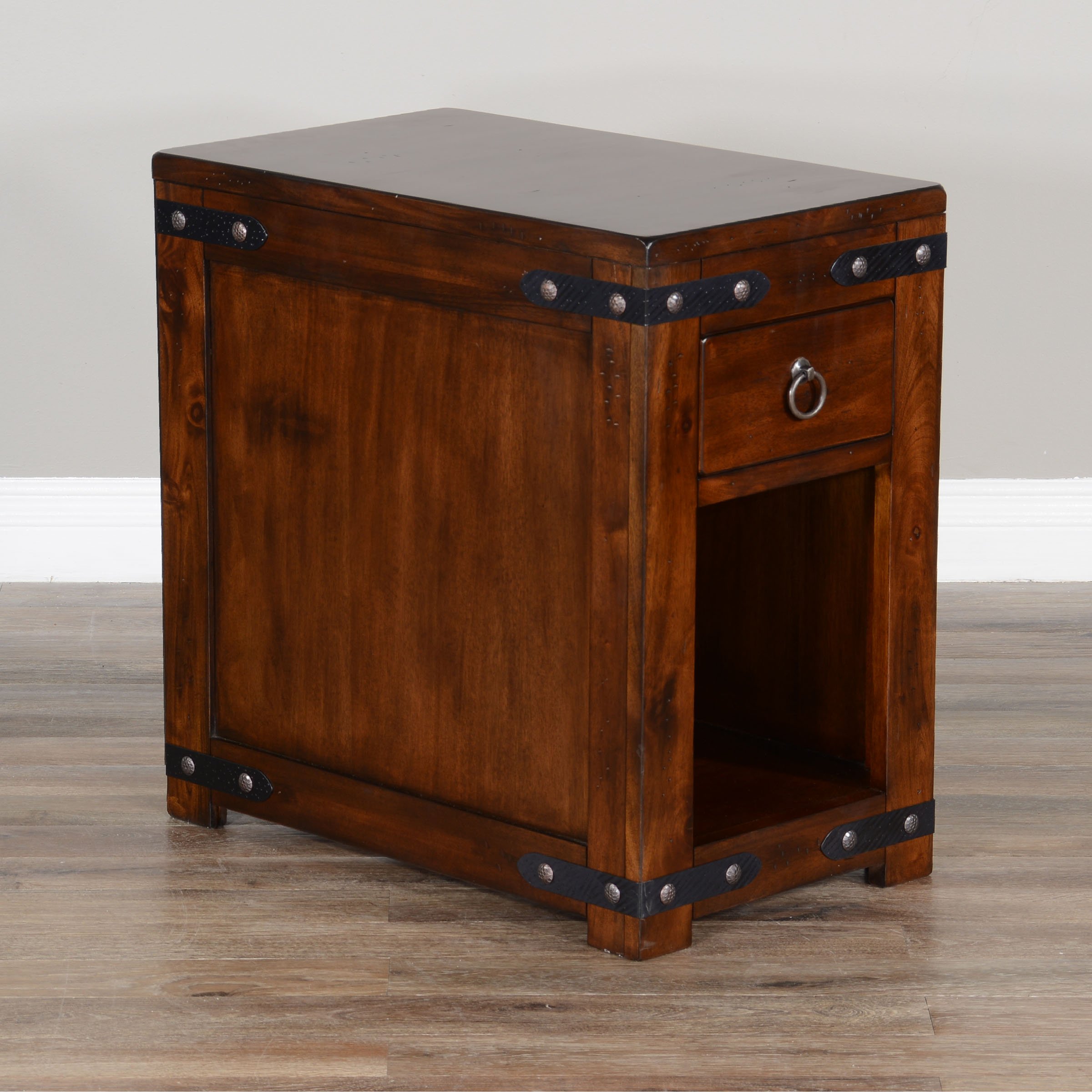 Dark Chocolate Chair Side Table - Santa Fe-7
