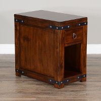 Dark Chocolate Chair Side Table - Santa Fe-7