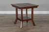 Rustic Dark Chocolate End Table - Santa Fe