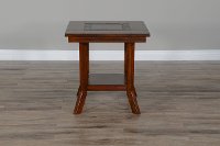 Rustic Dark Chocolate End Table - Santa Fe-2