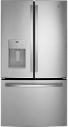 GFE26JYMFS GE 36 Inch French Door Smart Refrigerator - 25.6 cu. ft., Smudge Resistant Stainless Steel