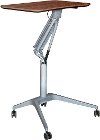 Adjustable Height Stand Up Workpad Desk - Walnut
