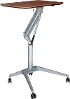 Adjustable Height Stand Up Workpad Desk - Walnut