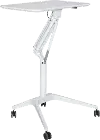 Adjustable Height Stand Up Workpad Desk - White