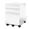 3 Drawer Mobile Filing Cabinet - White