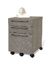 3 Drawer Mobile Filing Cabinet - Gray