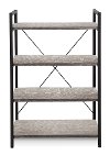 Gray Metal 4 Shelf Bookcase