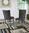 Contemporary Dark Brown Faux Leather Upholstered Dining Room Chair - Moxi